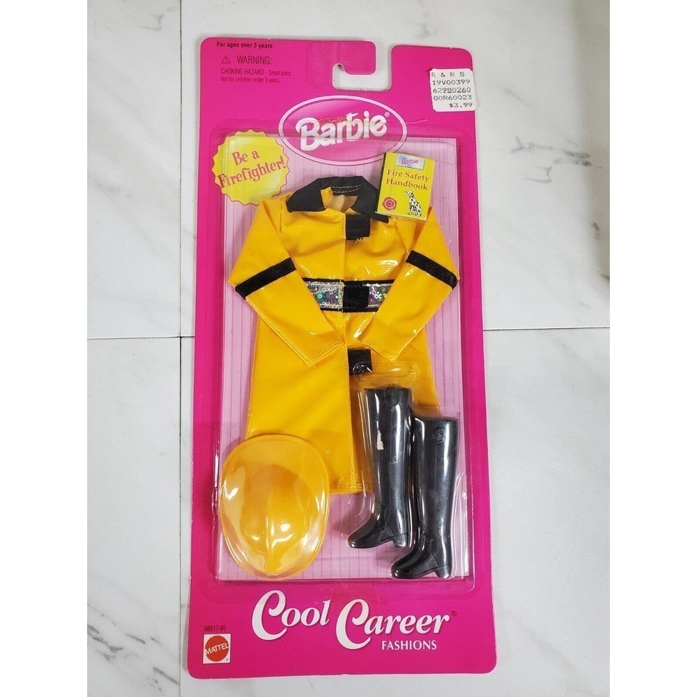 Barbie Cool Career Fashions 68617-95 Firefighter Outfit 1998 Mattel NIP Sealed - Picture 2 of 6